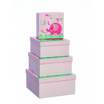 Pink Elephant Gift Boxes GBA995